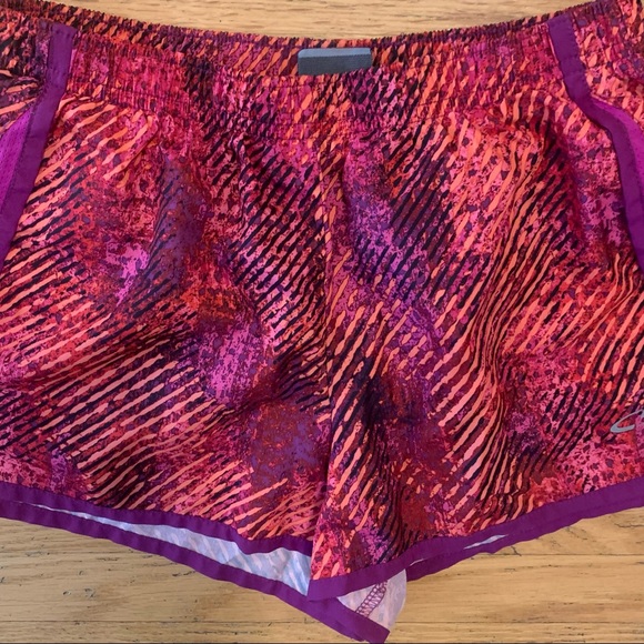 Champion Retro Purple and Orange Print Shorts Running Sporty Youth L - Picture 3 of 10
